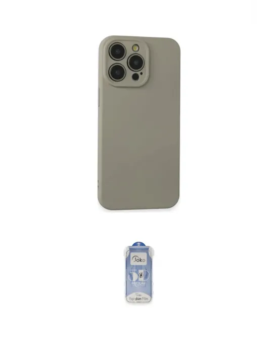 ieg™ iPhone 15 Pro Max Kılıf Ahenk Serisi - Siyah Joko Magic 5D Cam