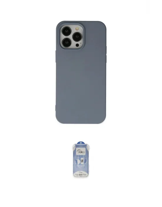 ieg™ iPhone 15 Pro Max Kılıf Ahenk Serisi - Siyah Joko Magic 5D Cam