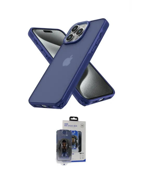 ieg™ iPhone 15 Pro Max Kılıf Atlas Form - Siyah Vanessa Magic Cam