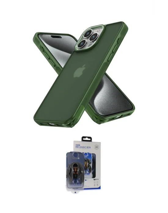 ieg™ iPhone 15 Pro Max Kılıf Atlas Form - Siyah Vanessa Magic Cam