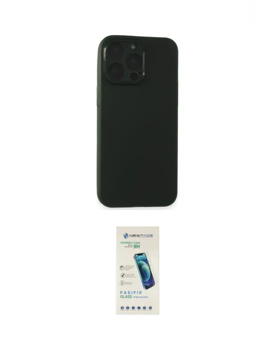 ieg™ iPhone 15 Pro Max Kılıf Atlas Minimal Prime - Şeffaf Pasifik Cam Ekran Koruyucu