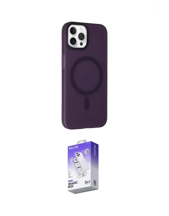 ieg™ iPhone 15 Pro Max Kılıf Çekirdek Modern Prime - Siyah Bilvis 5in1 3D Magic Cam Ekran Koruyucu