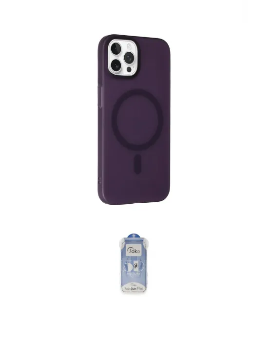 ieg™ iPhone 15 Pro Max Kılıf Çekirdek Modern Prime - Siyah Joko Magic 5D Cam