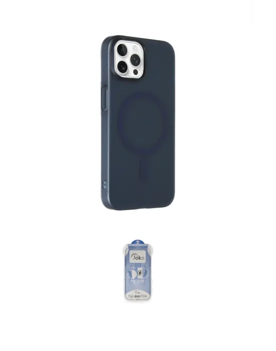 ieg™ iPhone 15 Pro Max Kılıf Çekirdek Modern Prime - Siyah Joko Magic 5D Cam
