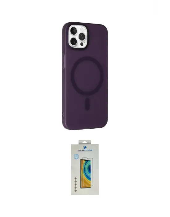 ieg™ iPhone 15 Pro Max Kılıf Çekirdek Modern Prime - Siyah Polymer Nano Ekran Koruyucu