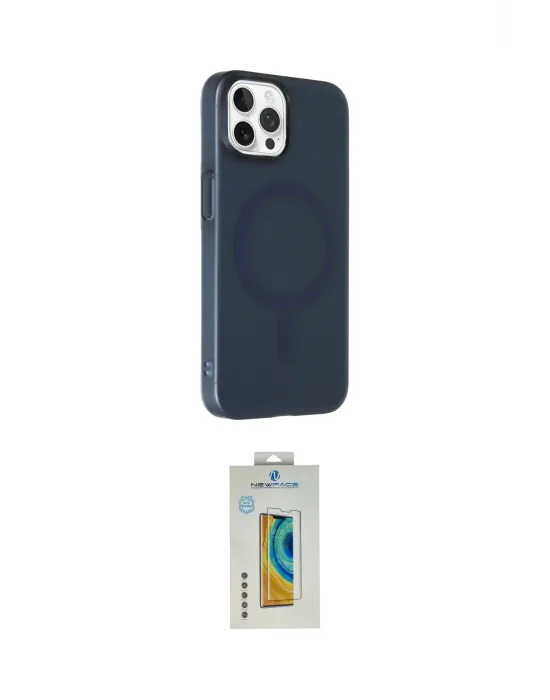 ieg™ iPhone 15 Pro Max Kılıf Çekirdek Modern Prime - Siyah Polymer Nano Ekran Koruyucu