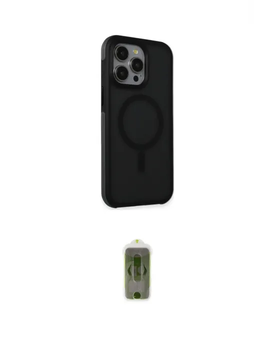 ieg™ iPhone 15 Pro Max Kılıf Çekirdek Yansıma Prime - Siyah Joko Magic 5D Hayalet Cam