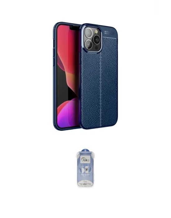 ieg™ iPhone 15 Pro Max Kılıf Doruk Klasik Özel Seri - Siyah Joko Magic 5D Cam