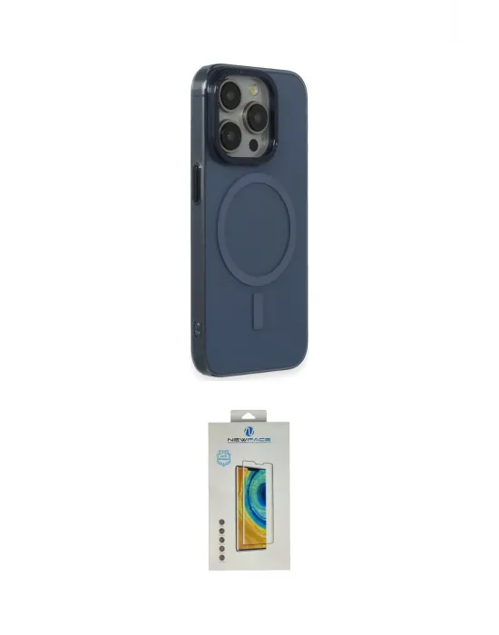 ieg™ iPhone 15 Pro Max Kılıf Eksen Işık Prime - Siyah Polymer Nano Ekran Koruyucu