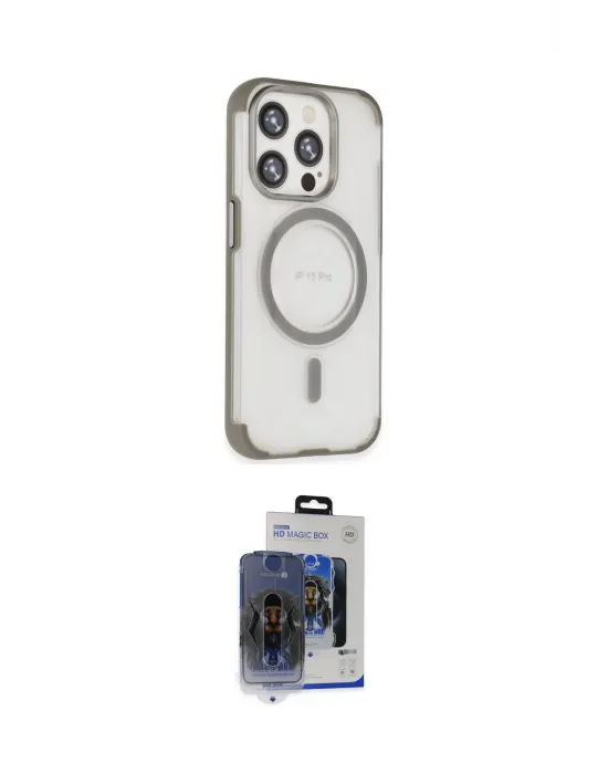 ieg™ iPhone 15 Pro Max Kılıf Eksen Klasik Koleksiyonu - Siyah Vanessa Magic Cam