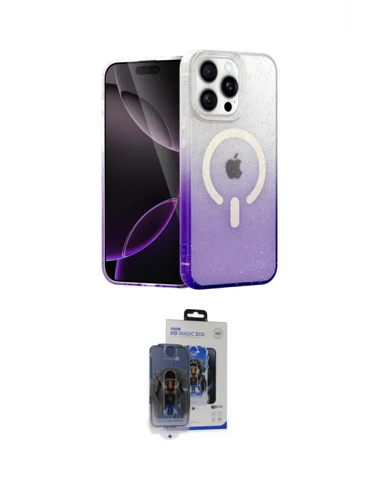 ieg™ iPhone 15 Pro Max Kılıf Eksen Minimal Özel Seri - Siyah Vanessa Magic Cam