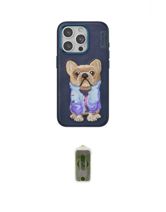 ieg™ iPhone 15 Pro Max Kılıf İz Minimal Koleksiyonu - Siyah Joko Magic 5D Hayalet Cam