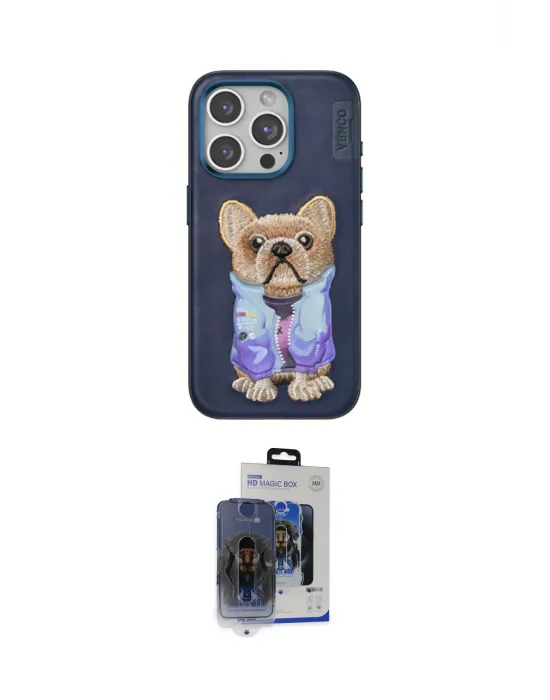 ieg™ iPhone 15 Pro Max Kılıf İz Minimal Koleksiyonu - Siyah Vanessa Magic Cam