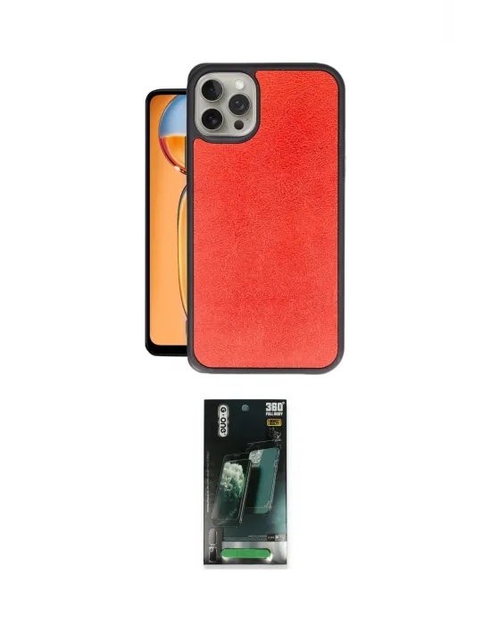 ieg™ iPhone 15 Pro Max Kılıf Kıvılcım Işık Serisi - Şeffaf 360 Full Body Arka Koruyucu