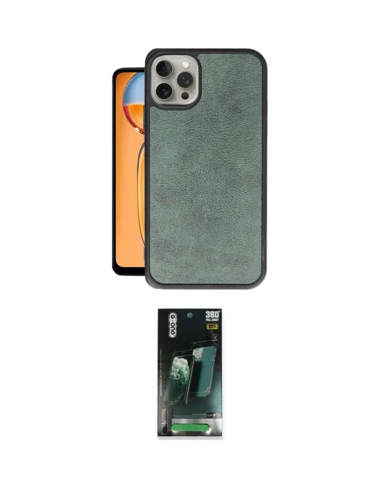 ieg™ iPhone 15 Pro Max Kılıf Kıvılcım Işık Serisi - Şeffaf 360 Full Body Arka Koruyucu