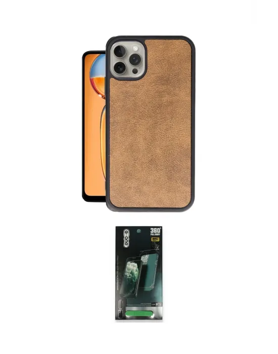 ieg™ iPhone 15 Pro Max Kılıf Kıvılcım Işık Serisi - Şeffaf 360 Full Body Arka Koruyucu