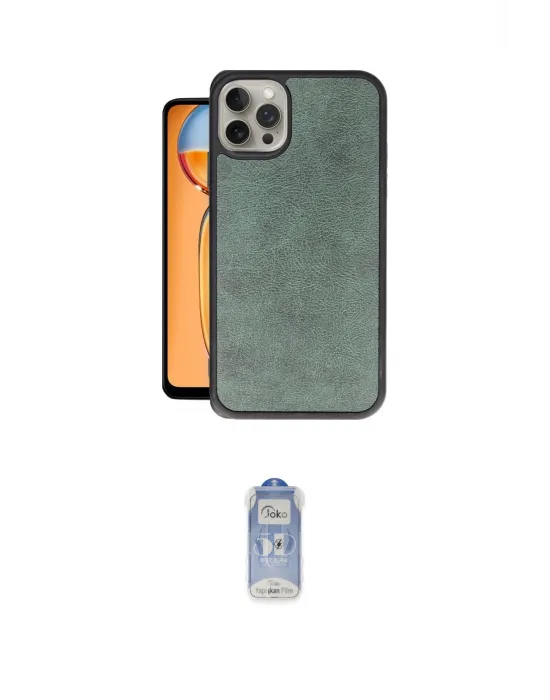 ieg™ iPhone 15 Pro Max Kılıf Kıvılcım Işık Serisi - Siyah Joko Magic 5D Cam