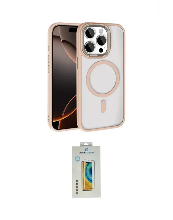 ieg™ iPhone 15 Pro Max Kılıf Kıvılcım Prime - Siyah Polymer Nano Ekran Koruyucu