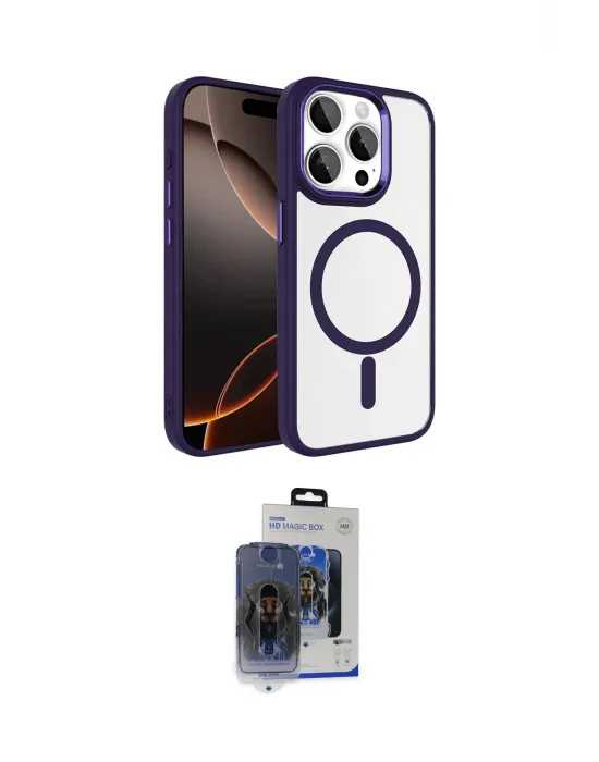 ieg™ iPhone 15 Pro Max Kılıf Kıvılcım Prime - Siyah Vanessa Magic Cam