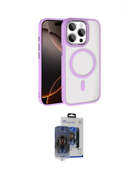 ieg™ iPhone 15 Pro Max Kılıf Kıvılcım Prime - Siyah Vanessa Magic Cam