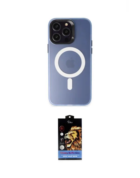 ieg™ iPhone 15 Pro Max Kılıf Kozmos Çizgi Prime - Siyah Buffer Hayalet Cam Ekran Koruyucu
