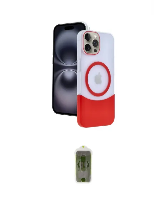 ieg™ iPhone 15 Pro Max Kılıf Kozmos Form Özel Seri - Siyah Joko Magic 5D Hayalet Cam