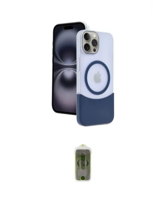 ieg™ iPhone 15 Pro Max Kılıf Kozmos Form Özel Seri - Siyah Joko Magic 5D Hayalet Cam