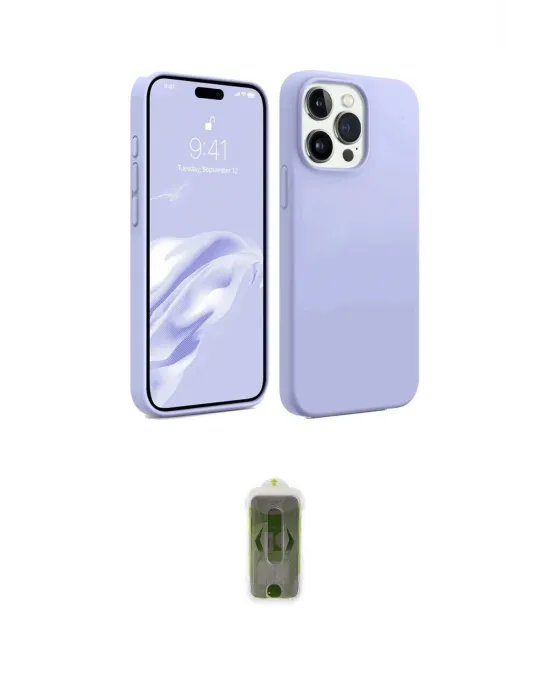 ieg™ iPhone 15 Pro Max Kılıf Kozmos Yansıma Özel Seri - Siyah Joko Magic 5D Hayalet Cam