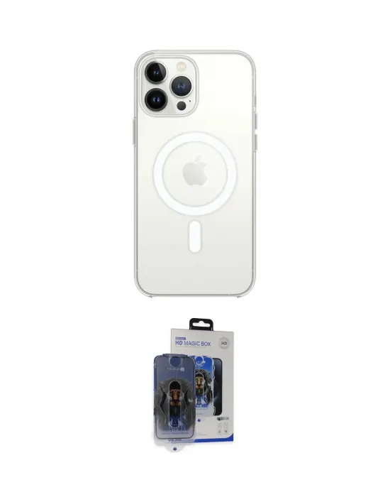 ieg™ iPhone 15 Pro Max Kılıf Kutup Klasik Serisi - Siyah Vanessa Magic Cam