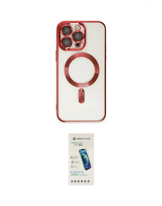 ieg™ iPhone 15 Pro Max Kılıf Nova Işık Özel Seri - Şeffaf Pasifik Cam Ekran Koruyucu