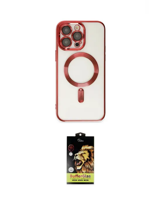 ieg™ iPhone 15 Pro Max Kılıf Nova Işık Özel Seri - Siyah Buffer Cam Ekran Koruyucu