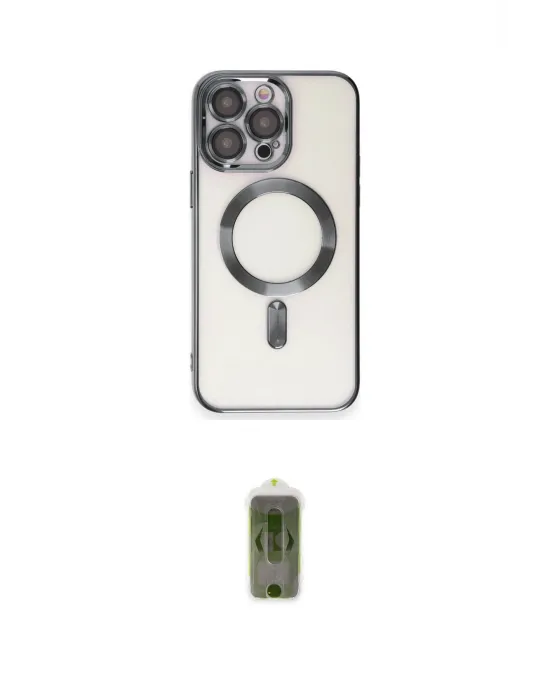 ieg™ iPhone 15 Pro Max Kılıf Nova Işık Özel Seri - Siyah Joko Magic 5D Hayalet Cam