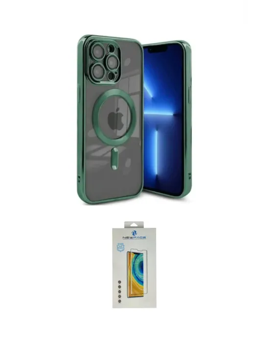 ieg™ iPhone 15 Pro Max Kılıf Nova Işık Özel Seri - Siyah Polymer Nano Ekran Koruyucu