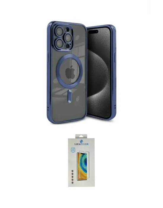 ieg™ iPhone 15 Pro Max Kılıf Nova Işık Özel Seri - Siyah Polymer Nano Ekran Koruyucu