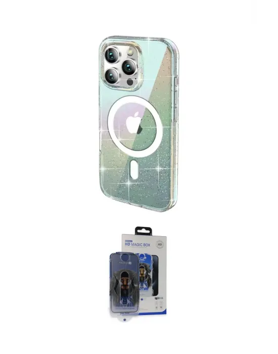 ieg™ iPhone 15 Pro Max Kılıf Odak Modern Serisi - Siyah Vanessa Magic Cam