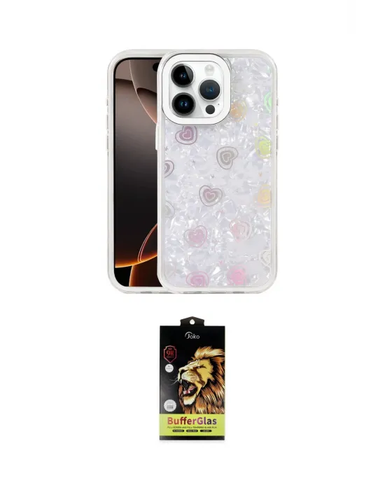 ieg™ iPhone 15 Pro Max Kılıf Odak Prime - Siyah Buffer Cam Ekran Koruyucu
