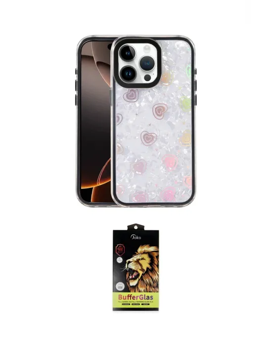 ieg™ iPhone 15 Pro Max Kılıf Odak Prime - Siyah Buffer Cam Ekran Koruyucu