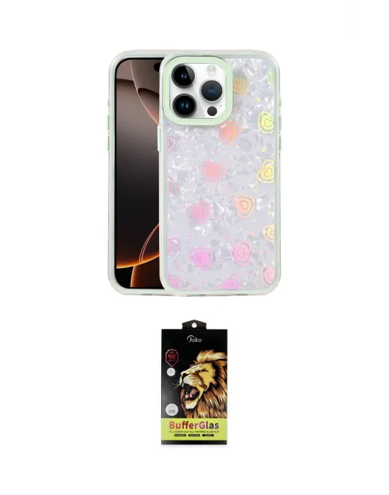 ieg™ iPhone 15 Pro Max Kılıf Odak Prime - Siyah Buffer Cam Ekran Koruyucu