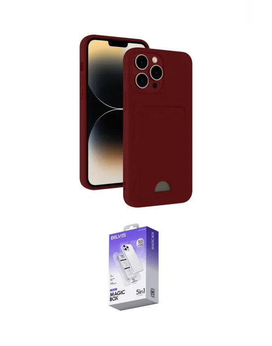 ieg™ iPhone 15 Pro Max Kılıf Vadi Çizgi Prime - Siyah Bilvis 5in1 3D Magic Cam Ekran Koruyucu