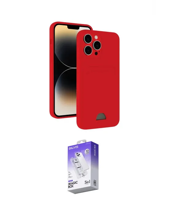 ieg™ iPhone 15 Pro Max Kılıf Vadi Çizgi Prime - Siyah Bilvis 5in1 3D Magic Cam Ekran Koruyucu