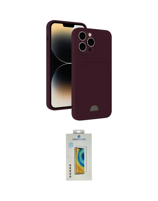 ieg™ iPhone 15 Pro Max Kılıf Vadi Çizgi Prime - Siyah Polymer Nano Ekran Koruyucu