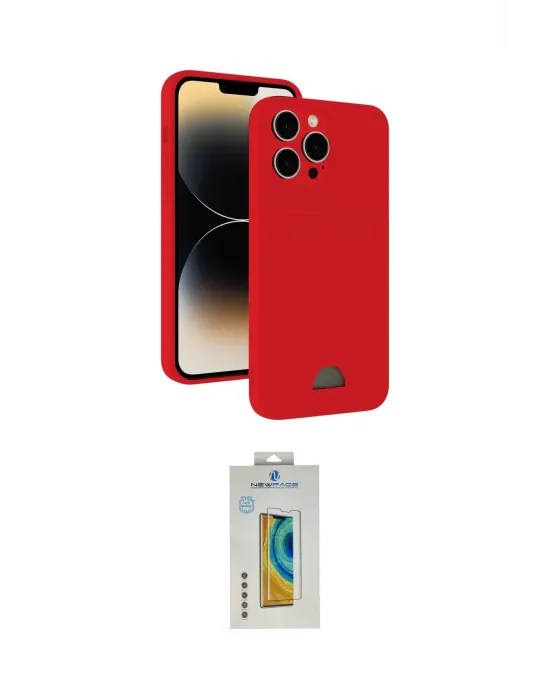 ieg™ iPhone 15 Pro Max Kılıf Vadi Çizgi Prime - Siyah Polymer Nano Ekran Koruyucu