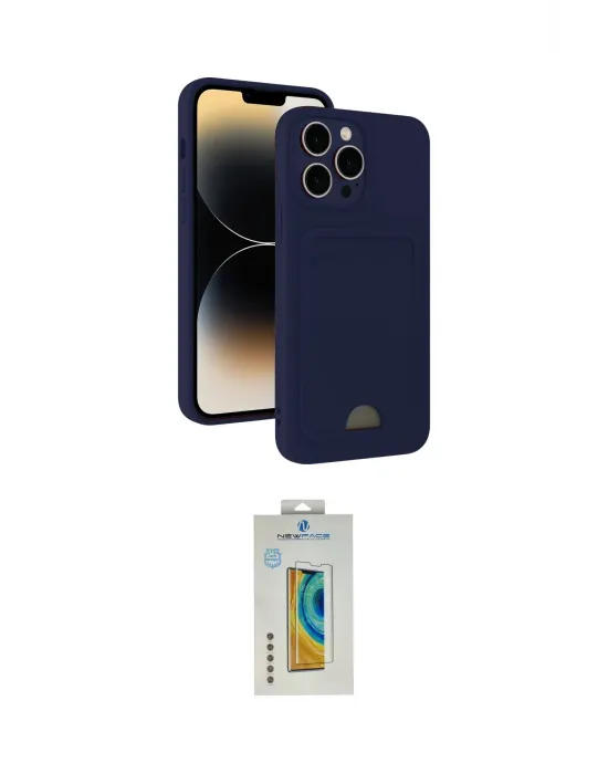 ieg™ iPhone 15 Pro Max Kılıf Vadi Çizgi Prime - Siyah Polymer Nano Ekran Koruyucu