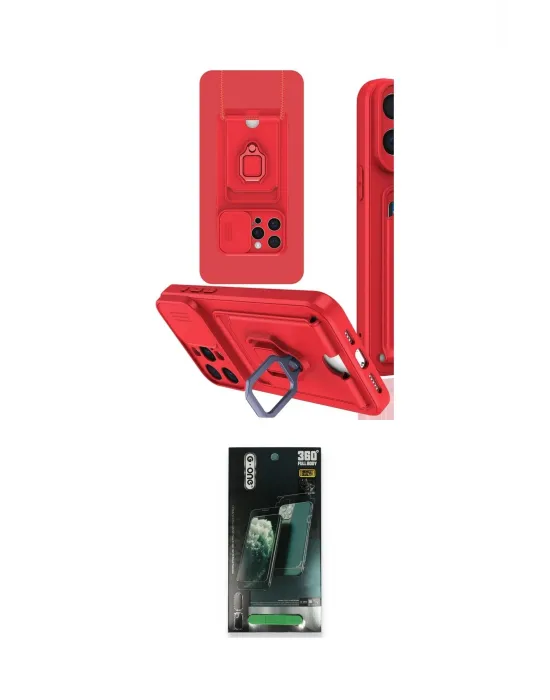 ieg™ iPhone 15 Pro Max Kılıf Vadi Form Prime - Şeffaf 360 Full Body Arka Koruyucu