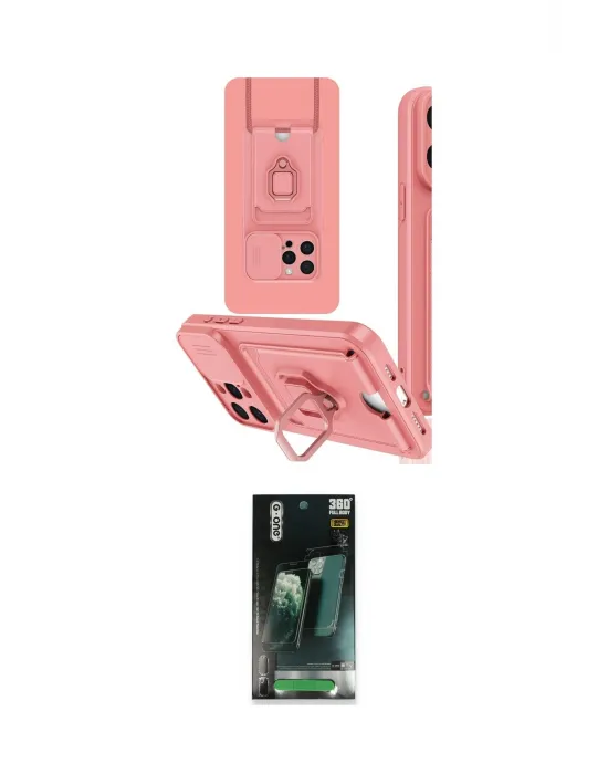 ieg™ iPhone 15 Pro Max Kılıf Vadi Form Prime - Şeffaf 360 Full Body Arka Koruyucu