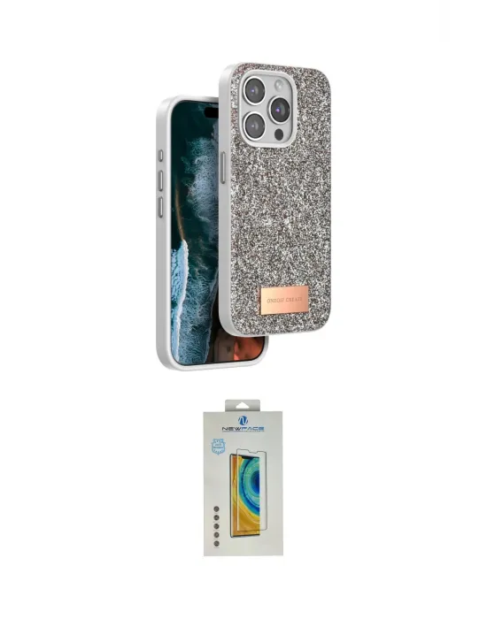 ieg™ iPhone 15 Pro Max Kılıf Vadi Klasik Serisi - Siyah Polymer Nano Ekran Koruyucu