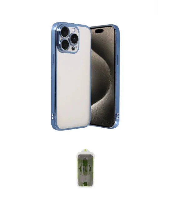 ieg™ iPhone 15 Pro Max Kılıf Vadi Minimal - Siyah Joko Magic 5D Hayalet Cam