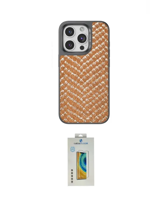 ieg™ iPhone 15 Pro Max Kılıf Vadi Özel Seri - Siyah Polymer Nano Ekran Koruyucu