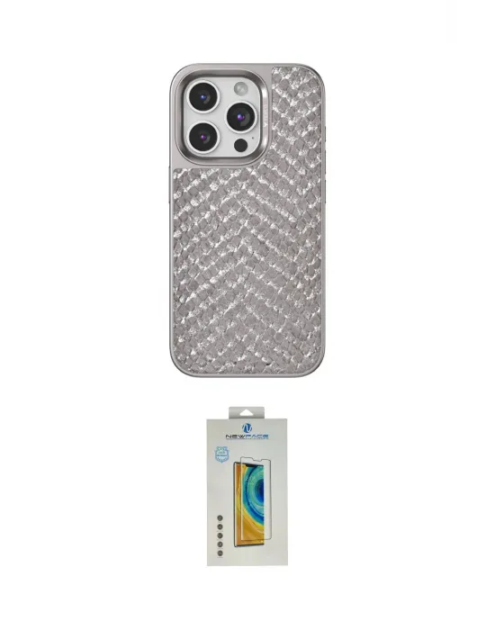 ieg™ iPhone 15 Pro Max Kılıf Vadi Özel Seri - Siyah Polymer Nano Ekran Koruyucu