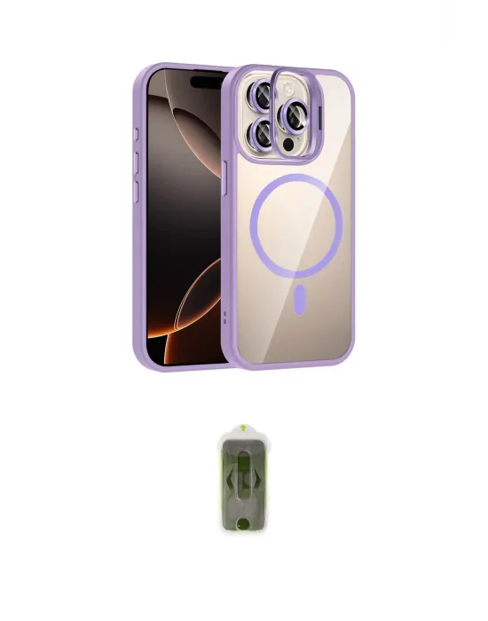 ieg™ iPhone 15 Pro Max Kılıf Yadigar Asil Koleksiyonu - Siyah Joko Magic 5D Hayalet Cam
